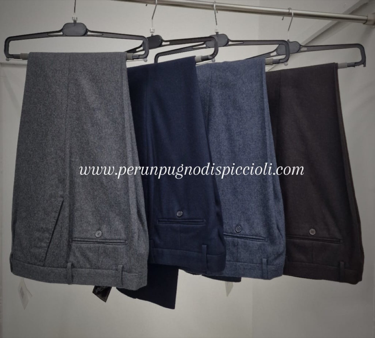 Pantalone Tasca America in lana flanella